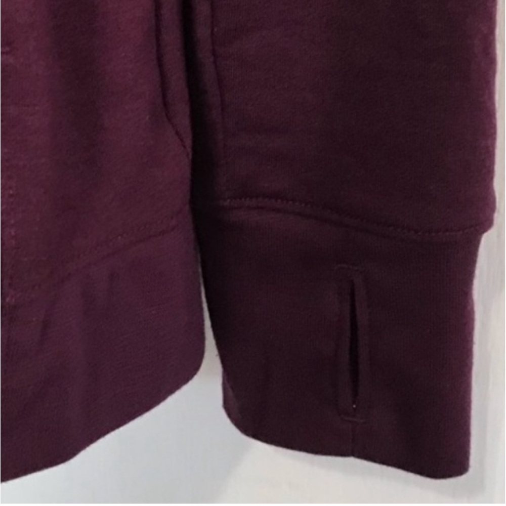 Cascade Collective Purple Cowl Neck Sweater with thumb holes color plumb size:s - Picture 4 of 10